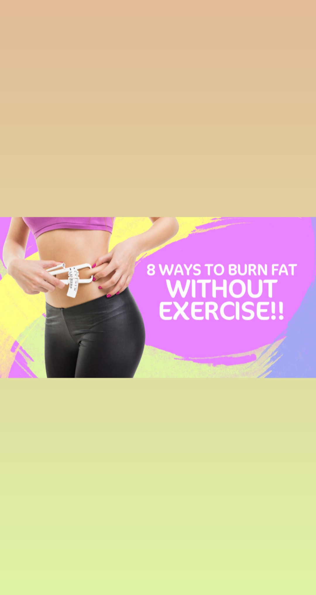 NON-DIET FAT LOSS TIPS