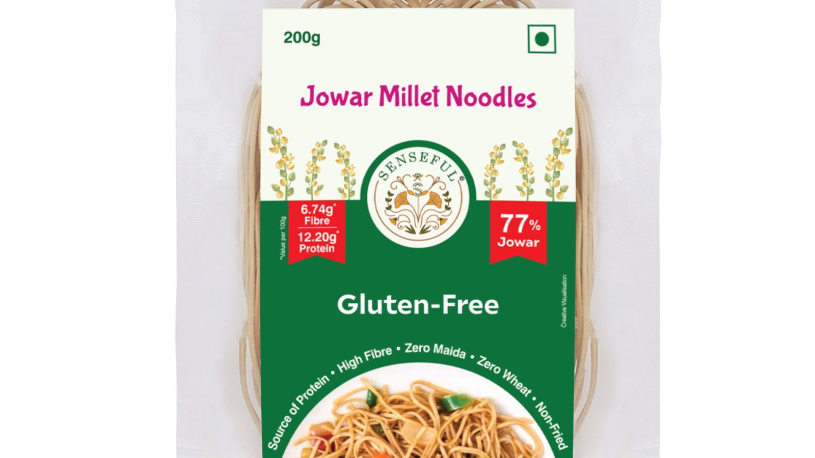 SENSEFUL Jowar Millet Noodles – Front View