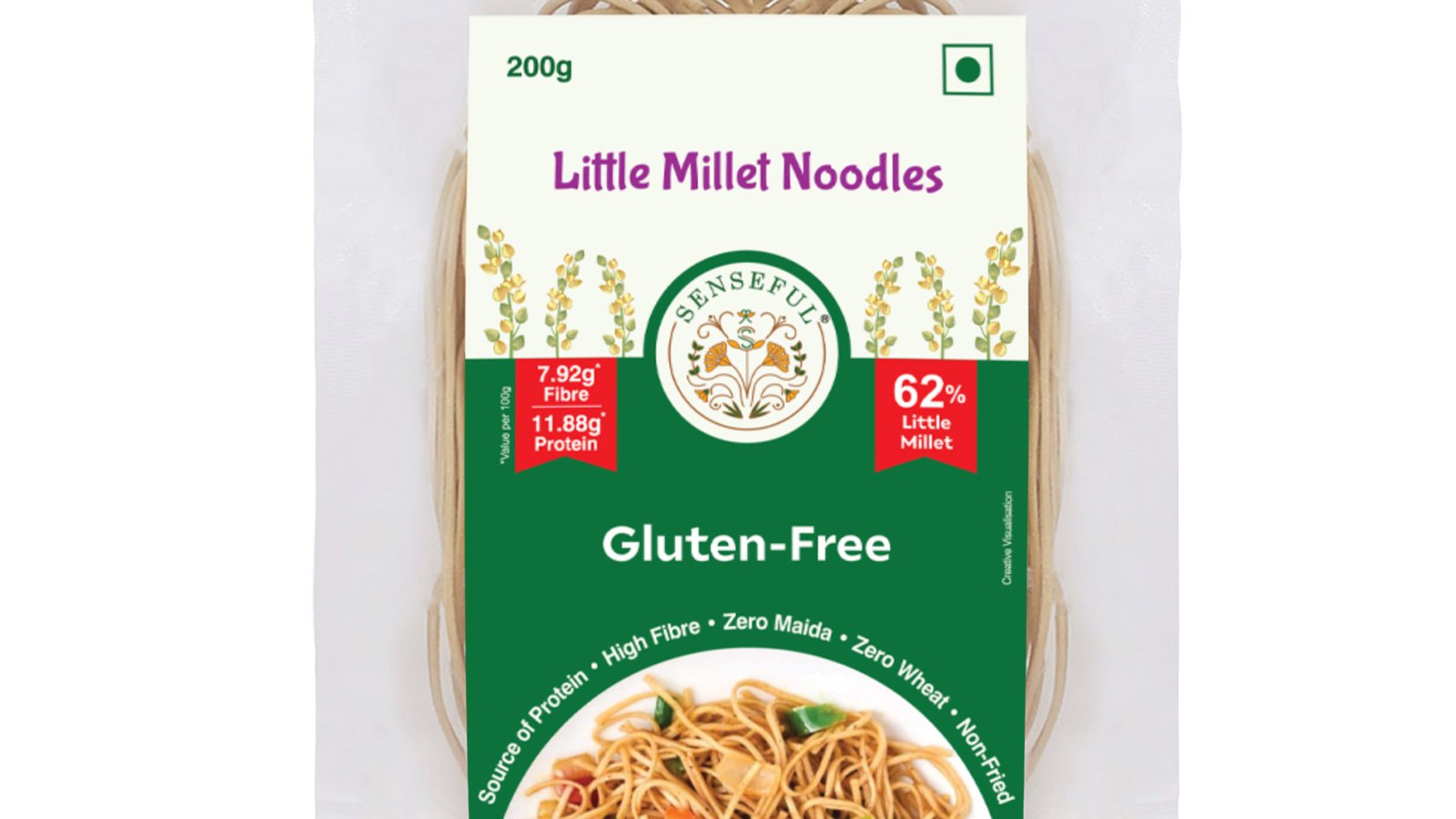 SENSEFUL Little Millet Noodles – Front View