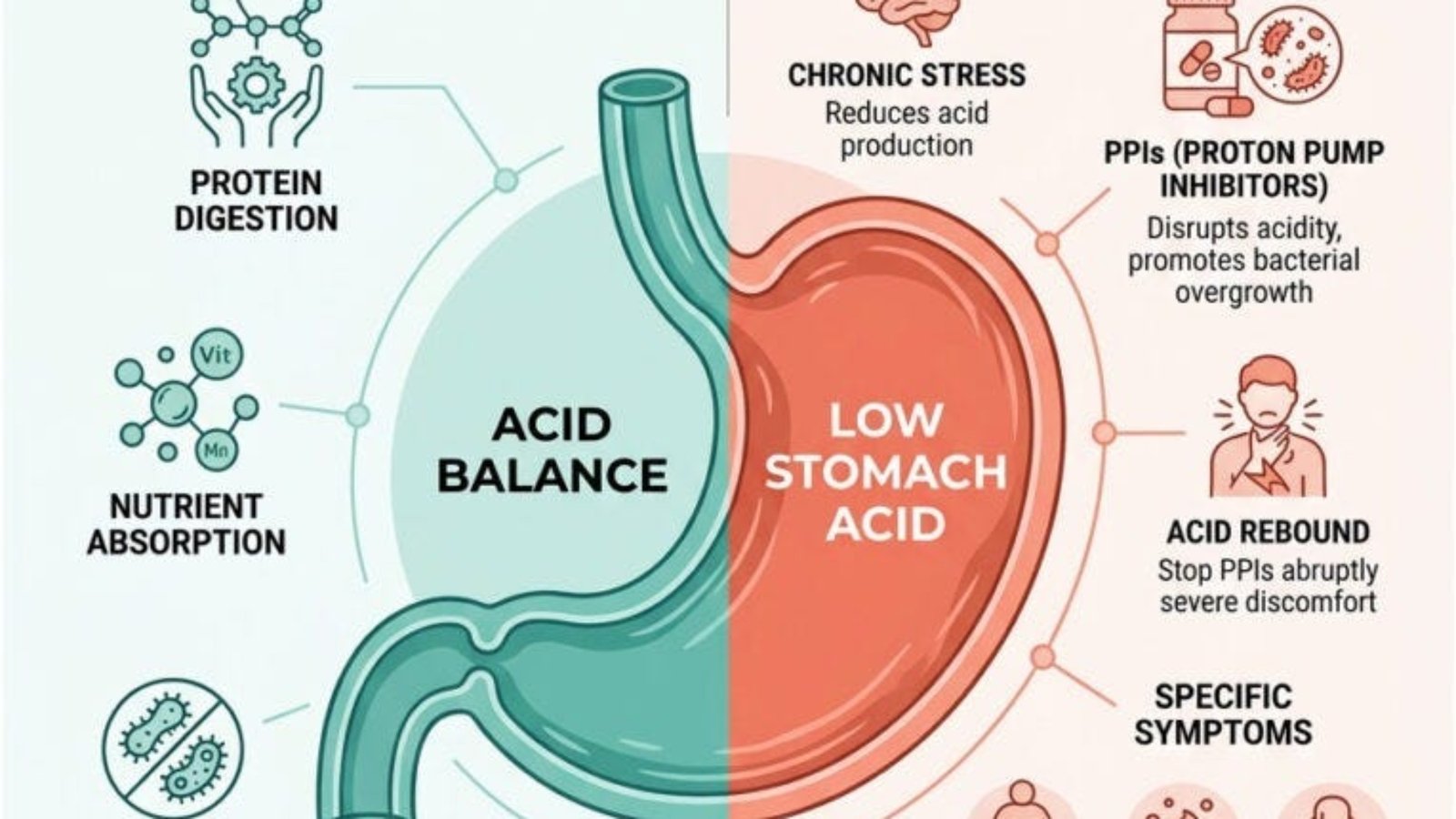 What if it’s not high, but LOW Stomach Acid?