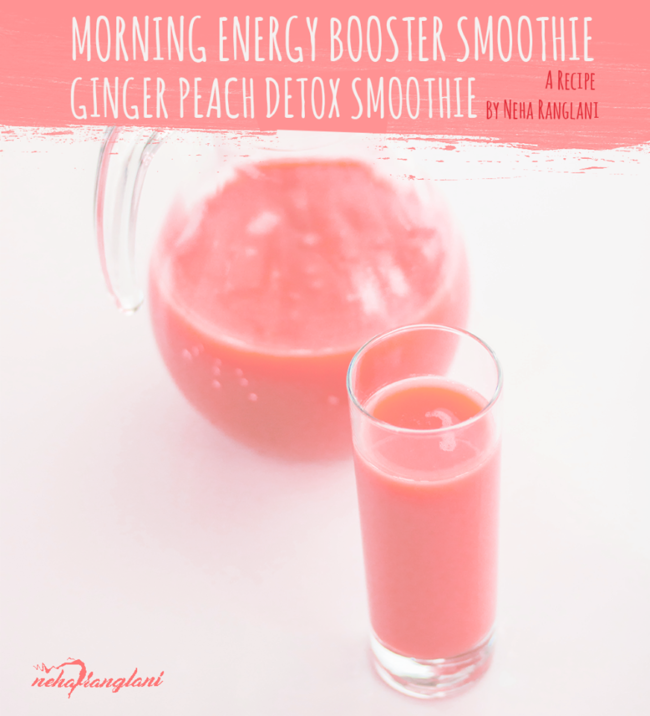 GINGER PEACH DETOX SMOOTHIE