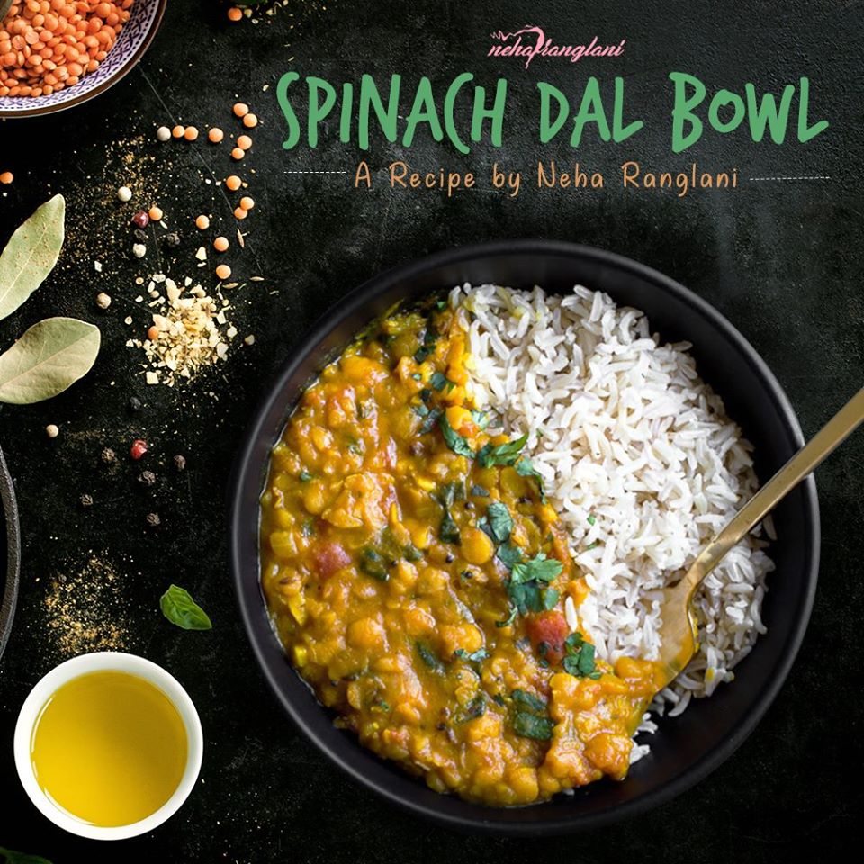 SPINACH DAL BOWL